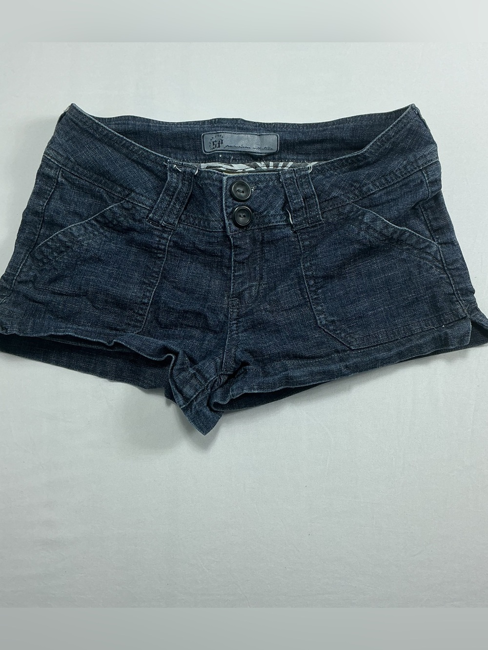 Peek Dark Indigo Low-Rise Jean Shorts